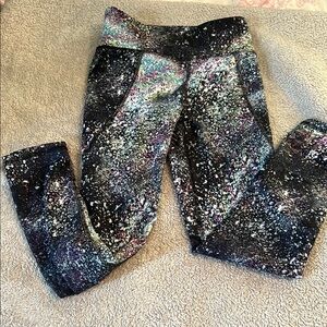 Old Navy Kids Cosmic Print Leggings - Black and White